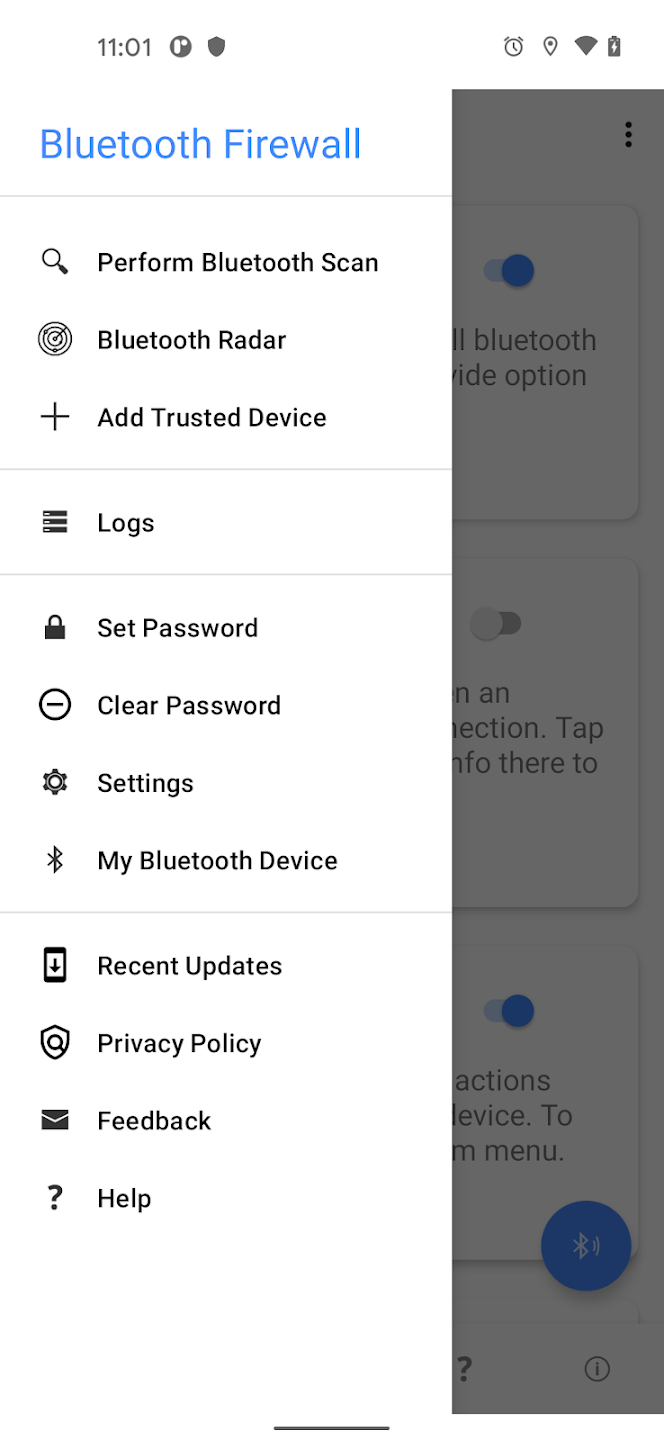 Bluetooth Firewall Trial Скриншот 2