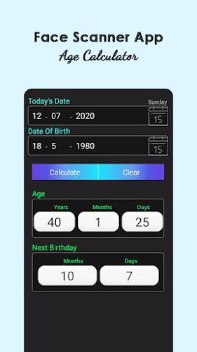 Face Scanner - Age Calculator Captura de tela 2