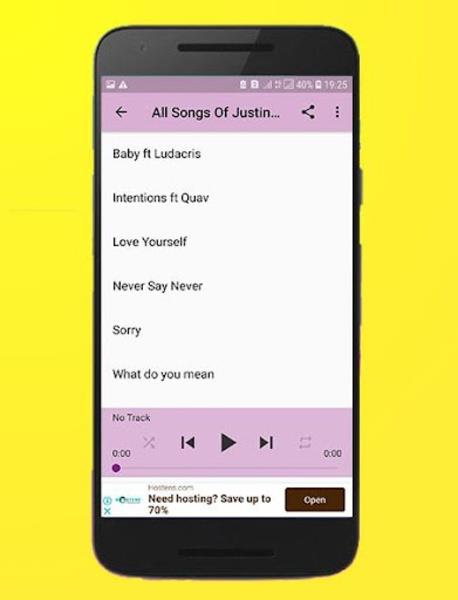 All Songs Of Justin Bieber Offline Capture d'écran 2