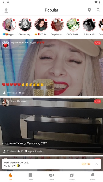 OK Live Captura de tela 1