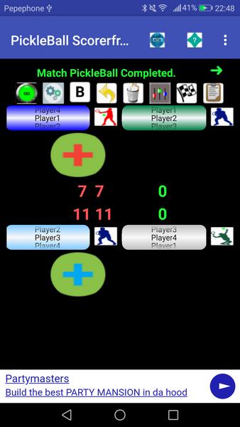 PickleBall Scorer plus online Radio, play music/vi Screenshot 3