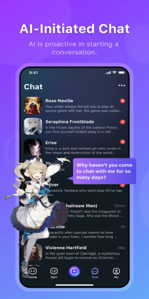 HiWaifu: AI Friend & Waifu Hub Capture d'écran 2