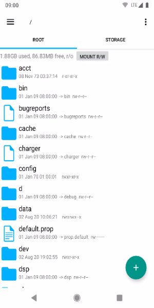 Root Explorer 스크린샷 1