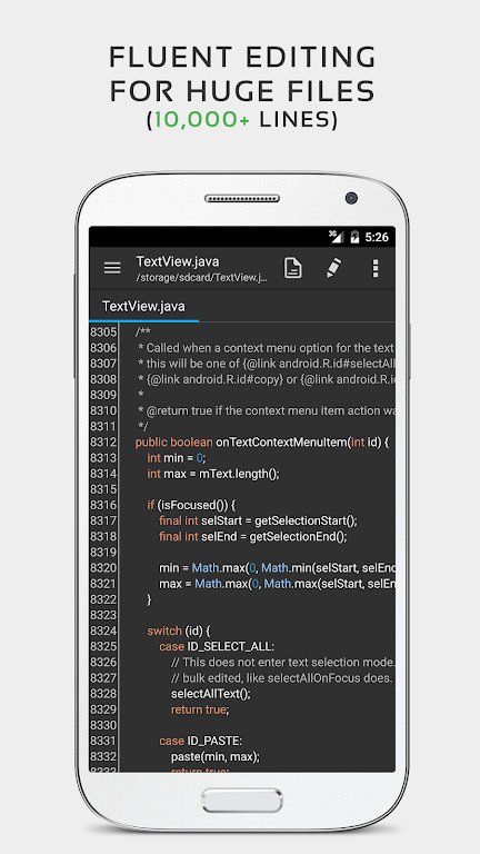 Editor de textos QuickEdit Captura de pantalla 2