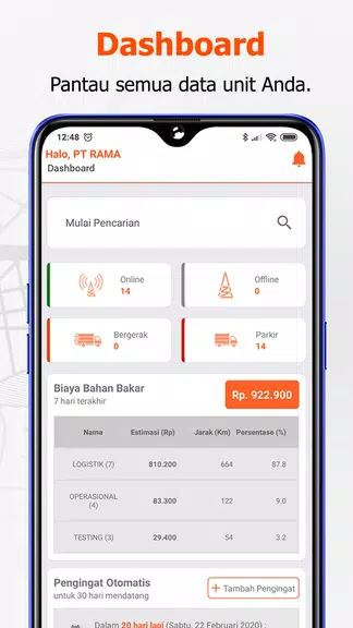 ORIN - GPS Tracking and Automa Captura de tela 1