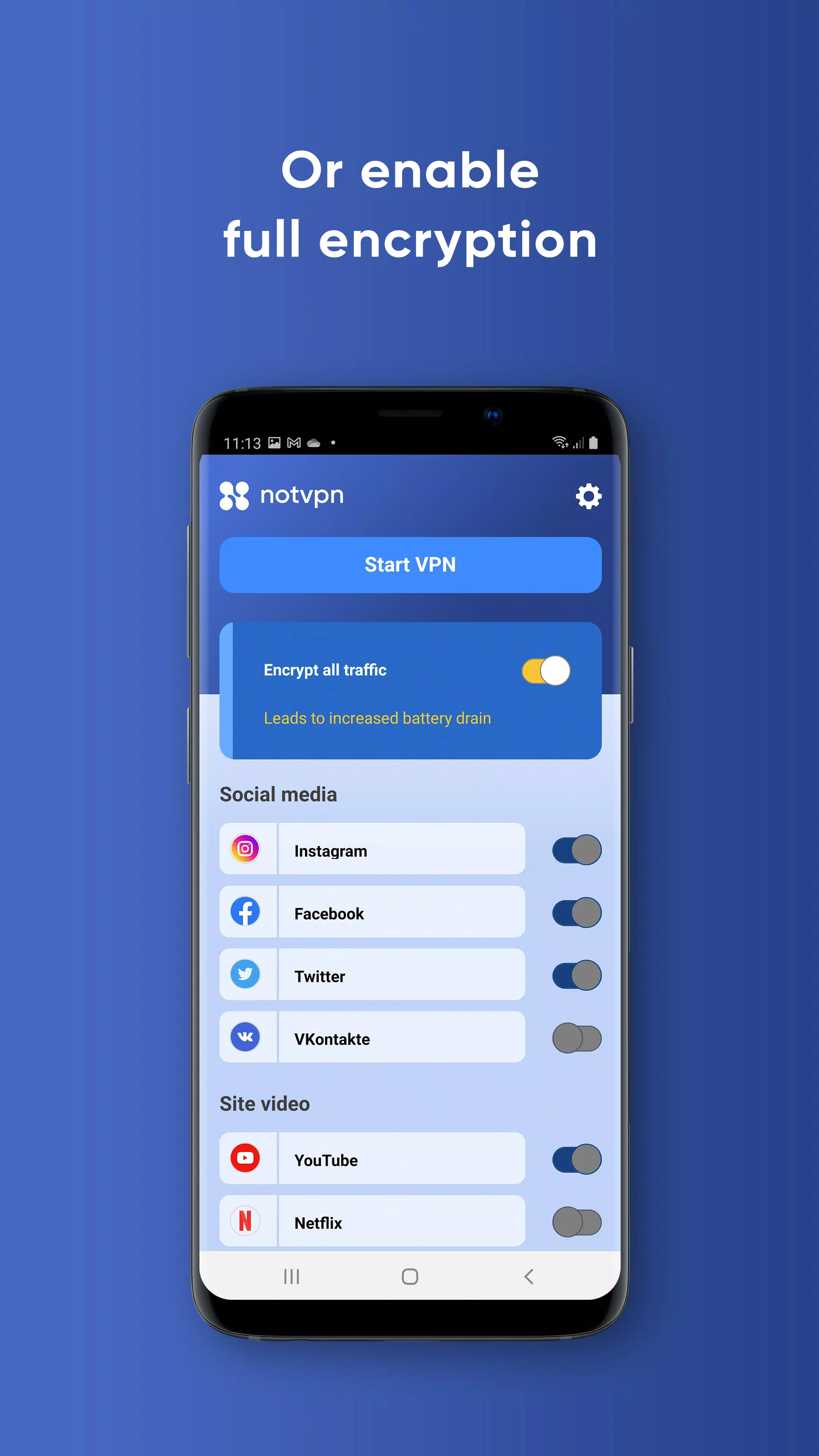 NotVPN स्क्रीनशॉट 2