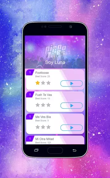 Piano Tiles - Soy Luna Girls Game スクリーンショット 2
