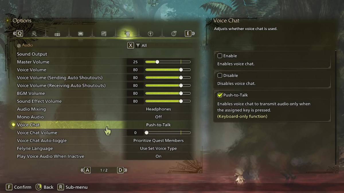 Monster Hunter Wildsボイスチャット設定