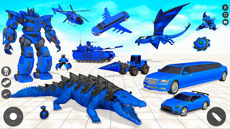 Crocodile Animal Robot Games 스크린샷 1