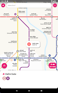 Delhi Metro Map & Routing Captura de pantalla 1