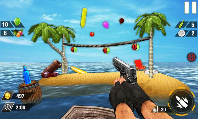 Bottle Gun Shooter Game Captura de pantalla 4