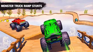 Monster Car Stunts Game 2023 スクリーンショット 3