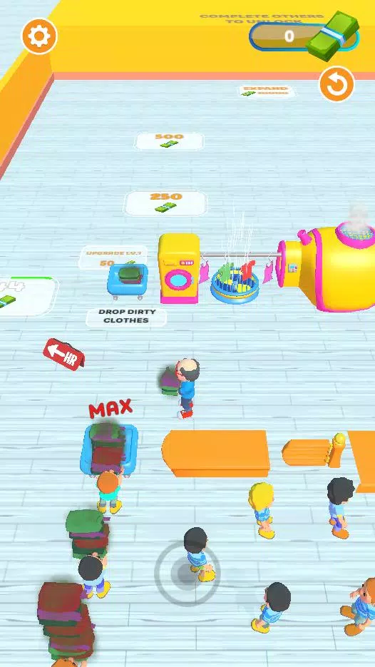 Laundry Rush - Idle Game Скриншот 1