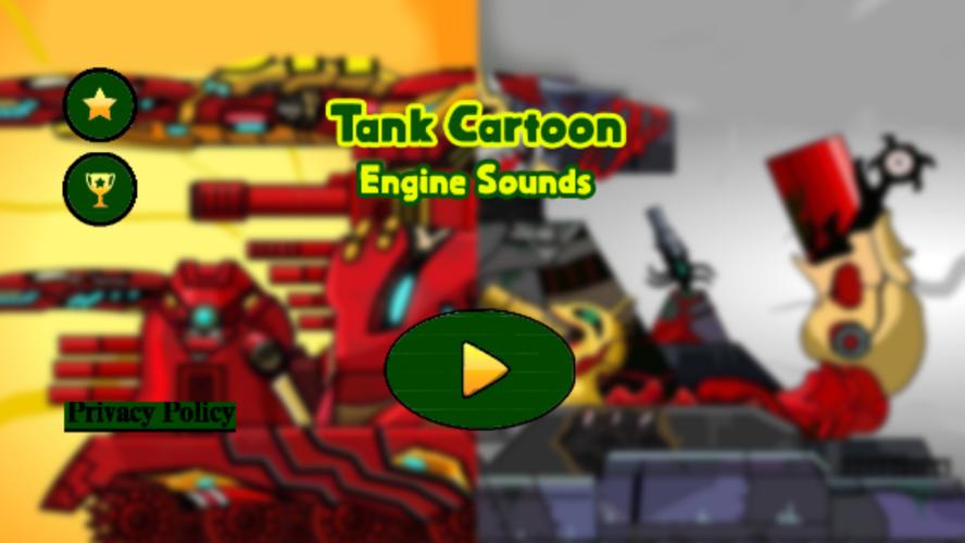 Tank Cartoon : Engine Sounds Captura de pantalla 1