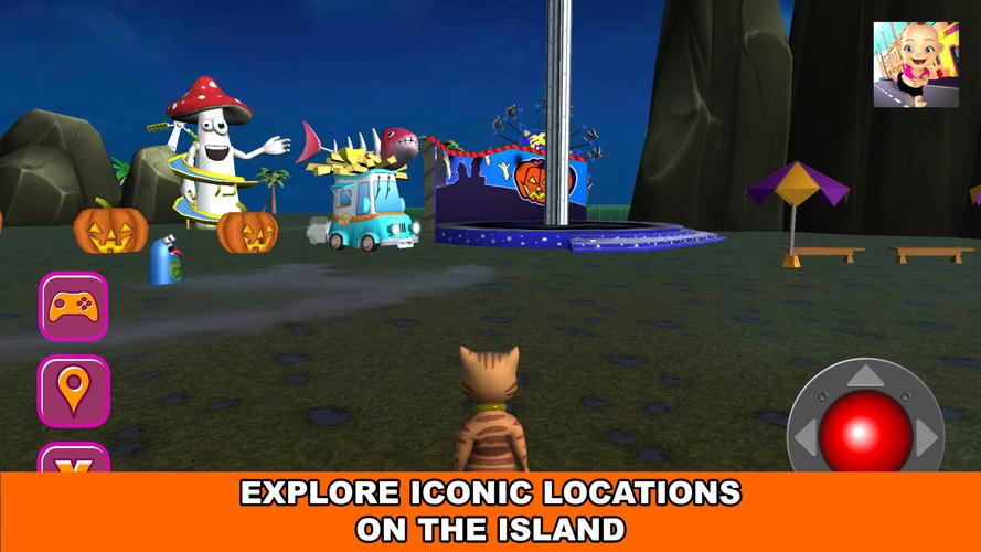 Halloween Cat Theme Park 3D 스크린샷 2