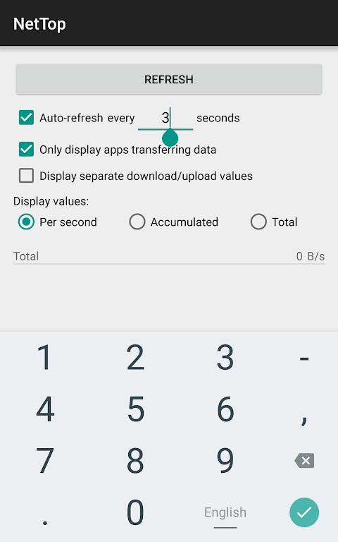 NetTop: RealTime Network Meter Captura de tela 3