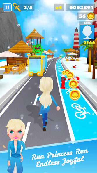 Subway Icy Princess Rush Mod应用截图第1张