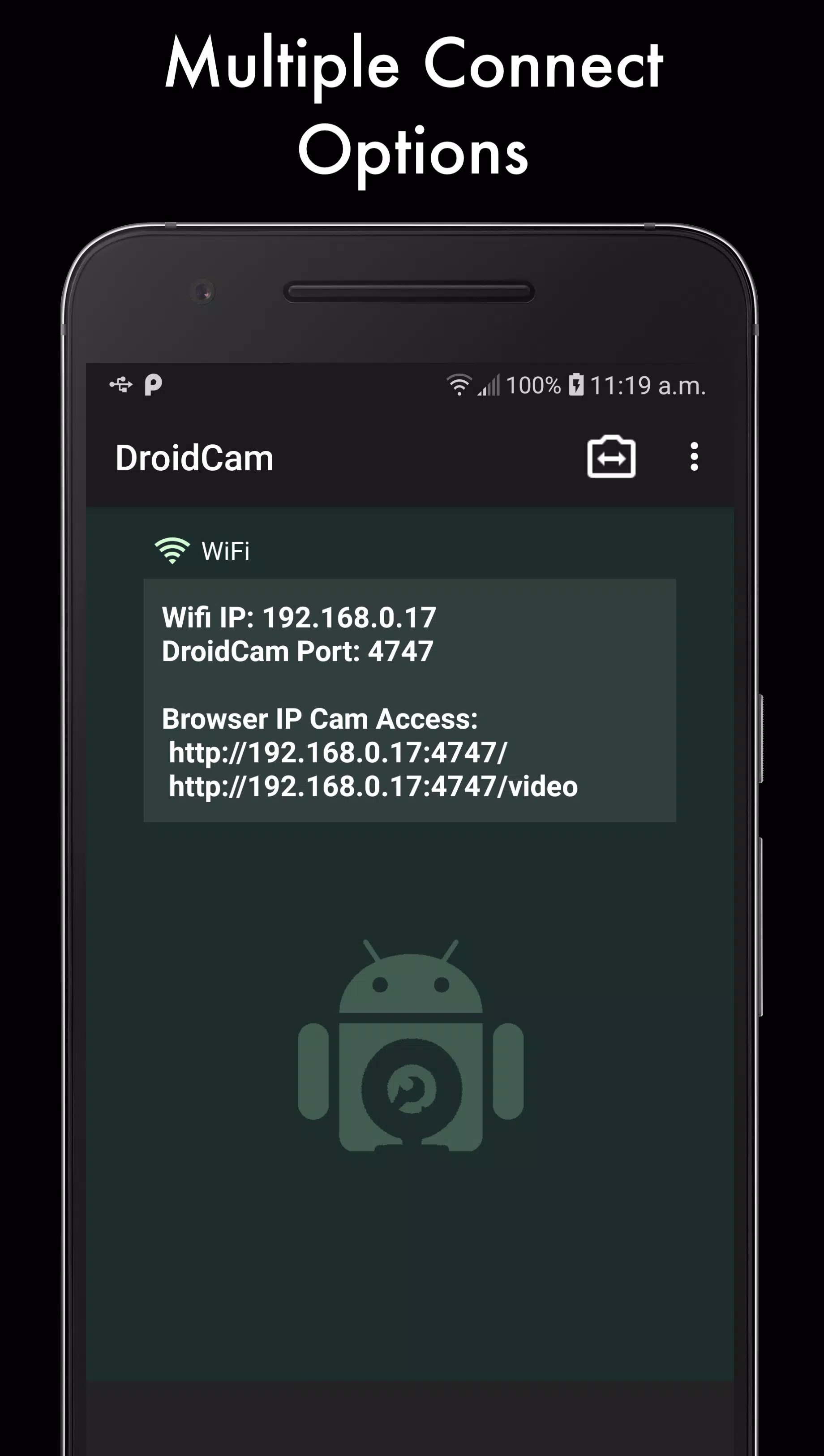 DroidCam Webcam (Classic) スクリーンショット 3