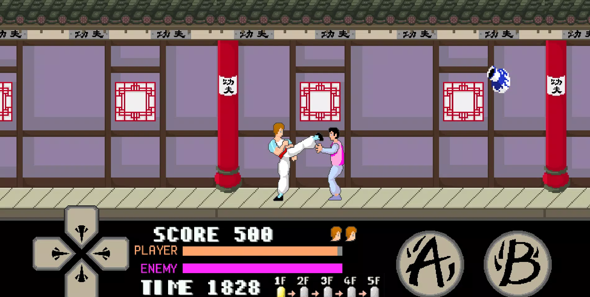 kung fu master arcade Screenshot 2