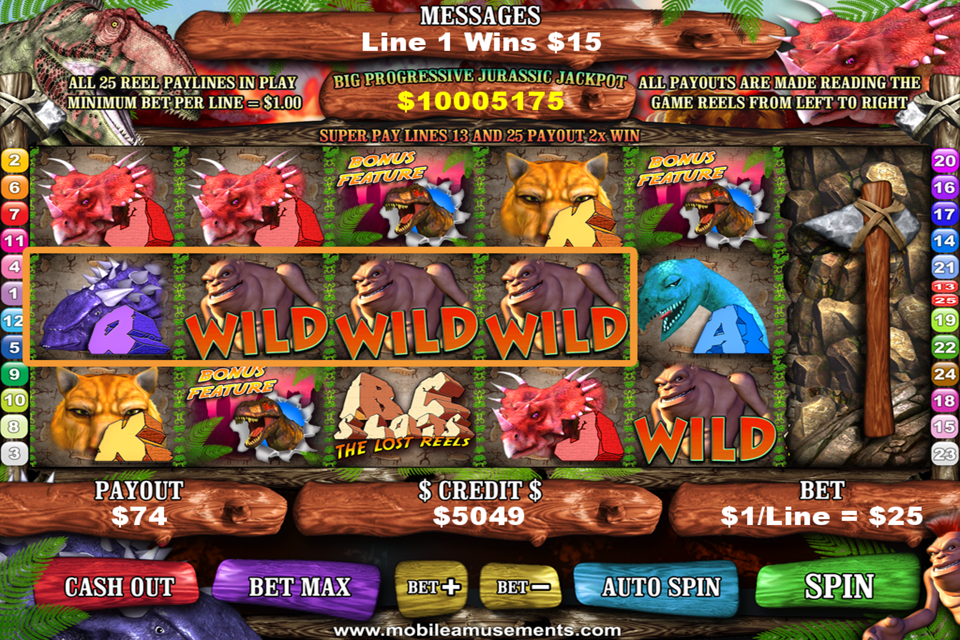 BC Monster Dinosaurs That Time Forgot Slots FREE Screenshot 2