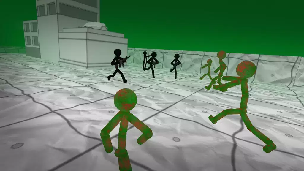 Stickman Zombie 3D Captura de tela 2