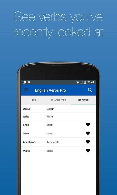 English Verb Conjugator Pro Screenshot 1