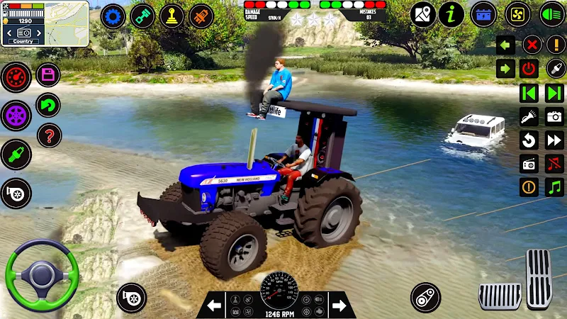 Tractor Driving Tractor Games Screenshot 1