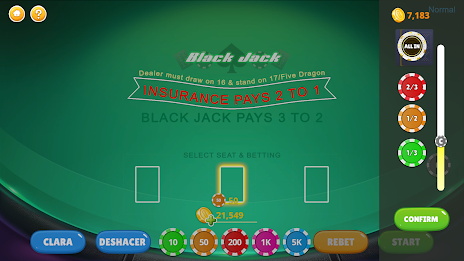 Blackjack - Casino World स्क्रीनशॉट 2