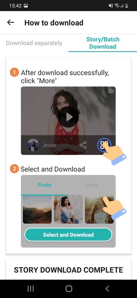 Video Downloader for Instagram スクリーンショット 1