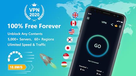 Free VPN Super™ -Fast & Secure Captura de tela 1