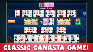 Canasta Plus Offline Card Game 스크린샷 1