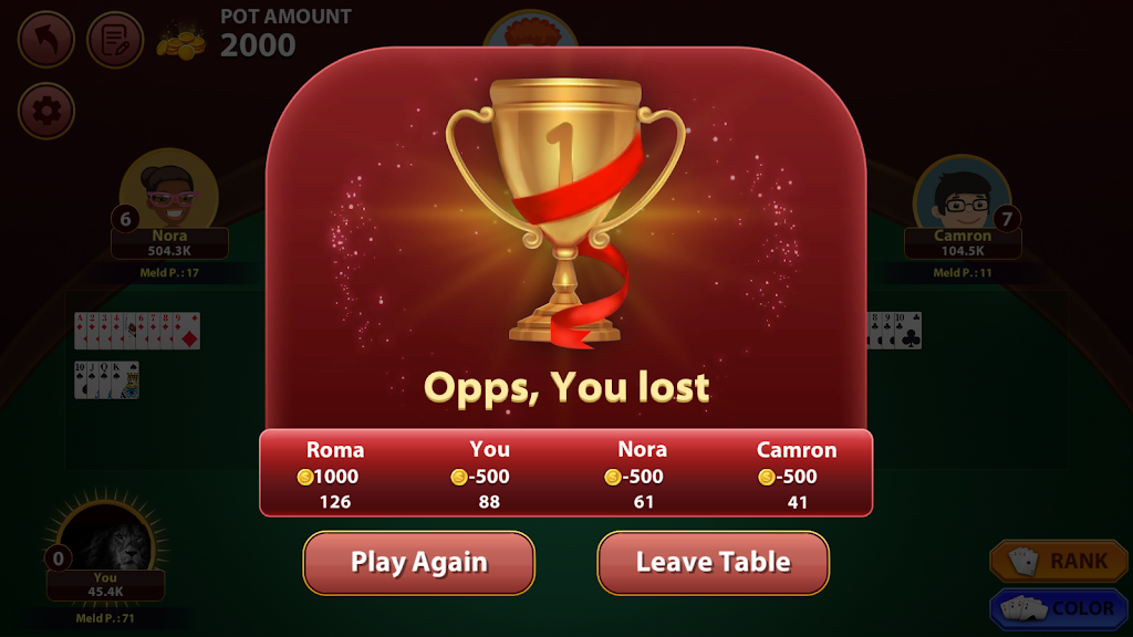 Rummy 500 : The Rummy Game应用截图第2张