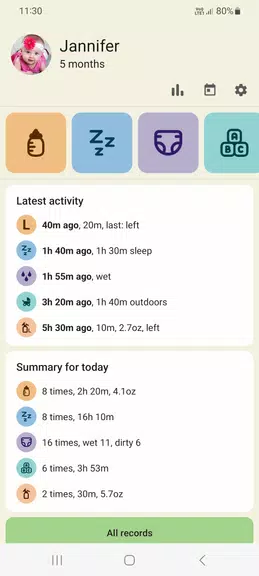 Baby tracker - feeding, sleep应用截图第1张