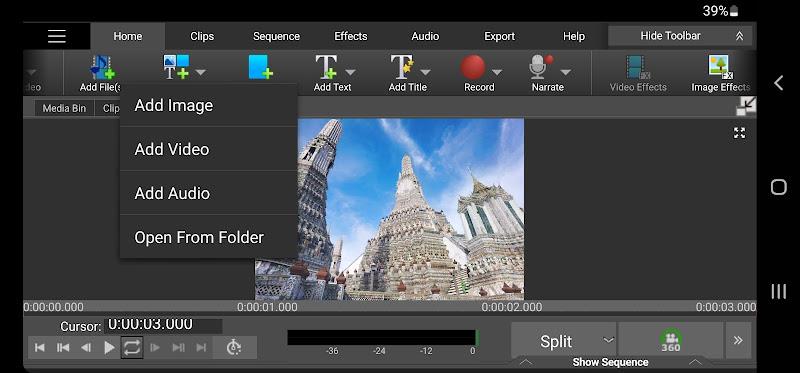 VideoPad Video Editor 스크린샷 3