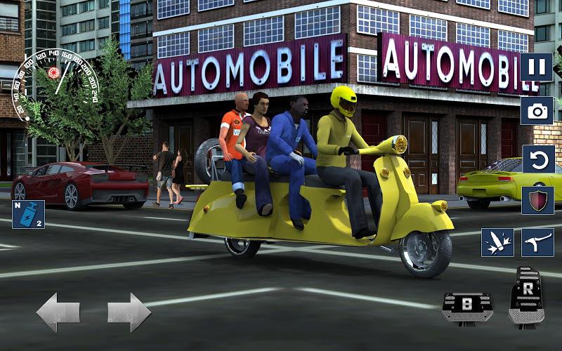 Bus Bike Taxi Bike Games スクリーンショット 4