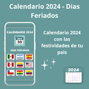 Calendario 2024- Días Feriados Скриншот 1