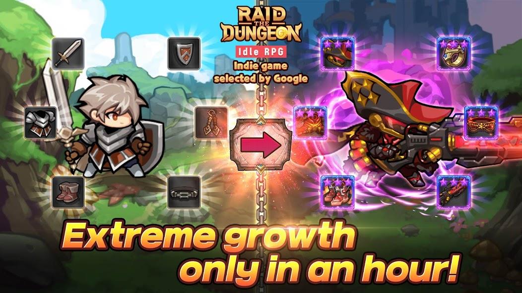 Raid the Dungeon : Idle RPG Mod 스크린샷 3