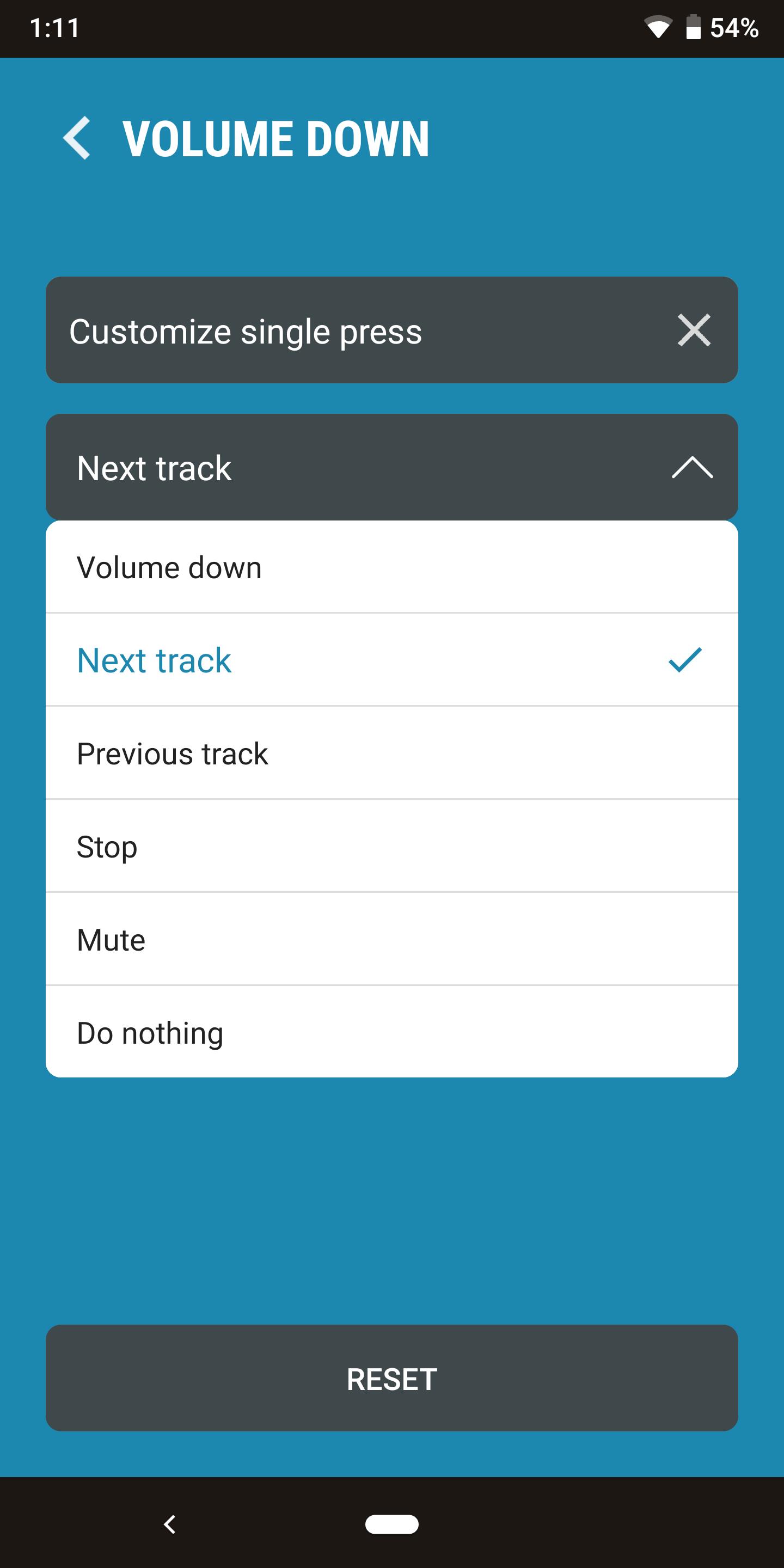 Next Track: Volume button skip Captura de pantalla 2