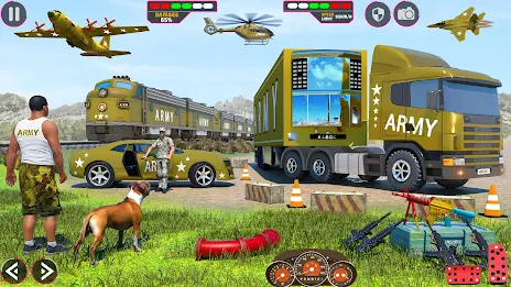 Army Car Truck Transport Games スクリーンショット 2