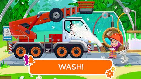 Masha and the Bear truck games Captura de tela 2