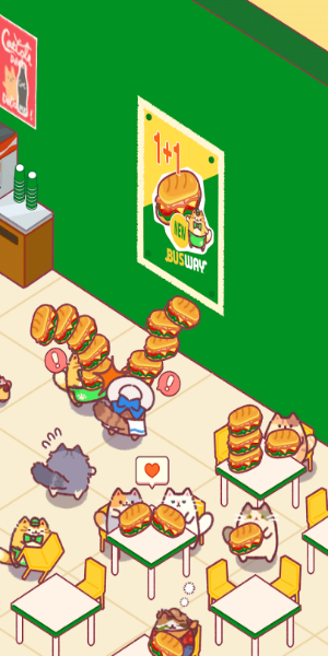 Cat Snack Bar: Cute Food Games Screenshot 3