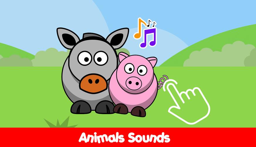 Infant piano with farm animals Screenshot 4