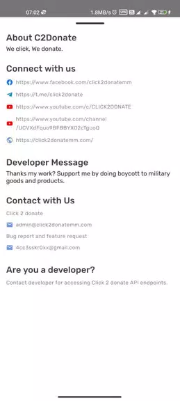 Click 2 donate应用截图第4张