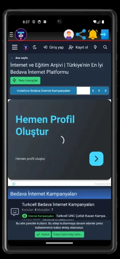 İnternet ve Eğitim Arşivi स्क्रीनशॉट 2