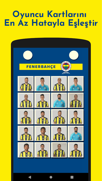 Fenerbahçe Futbolcu Kart Eşleştirme Oyunu Screenshot 3