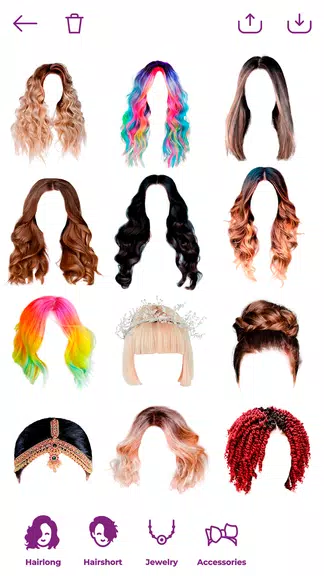Woman Hairstyle Photo Editor Capture d'écran 1