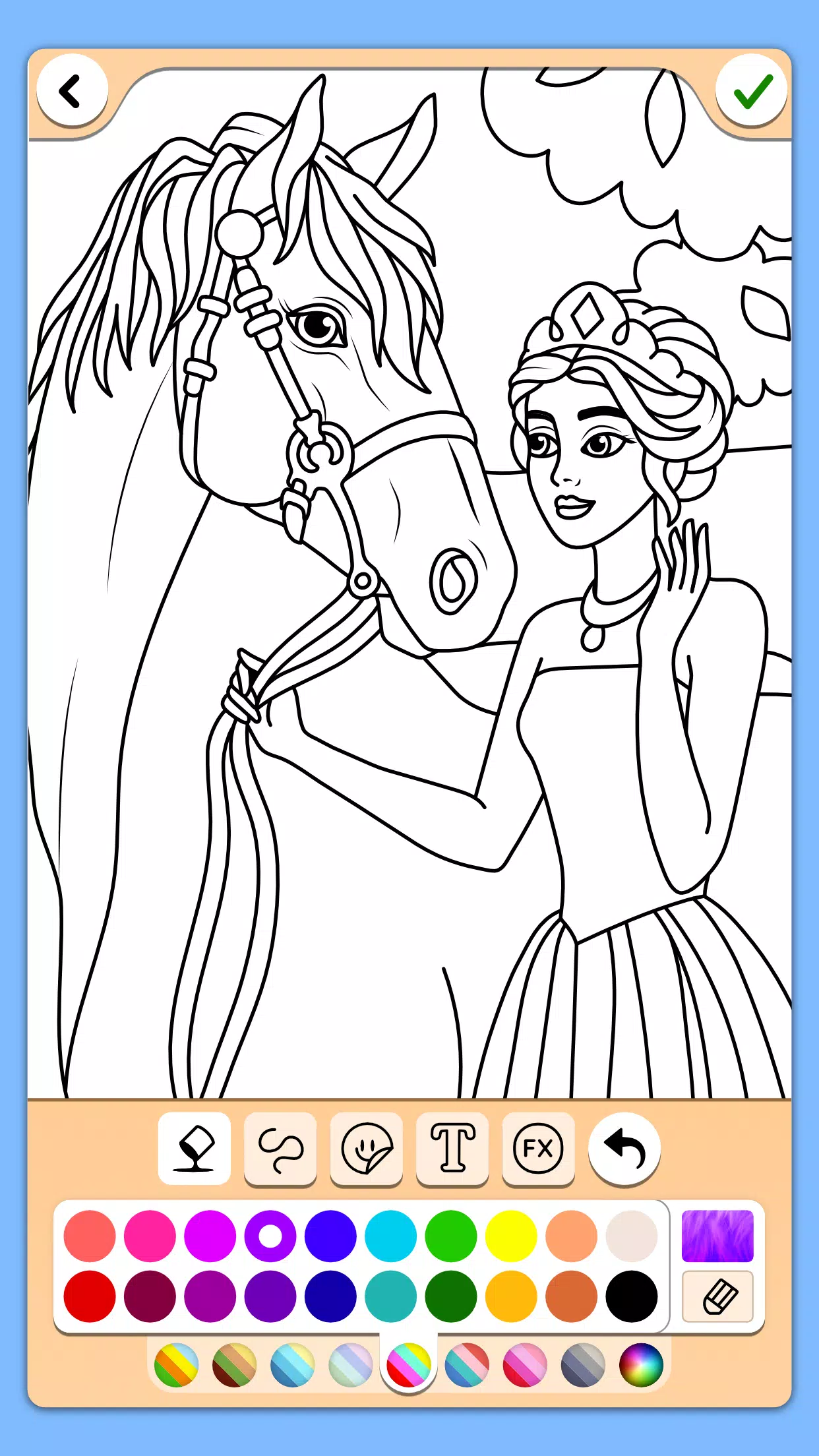 Coloriage Princesse Capture d'écran 4