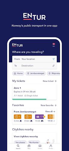 Entur - Journey Planner 스크린샷 1