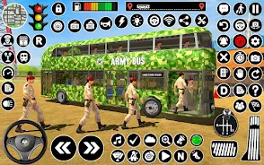 Army Coach Bus Simulator Games Captura de tela 2