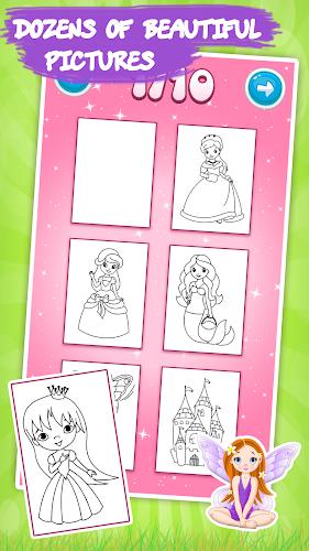 Princess Coloring - Kids Fun Screenshot 2